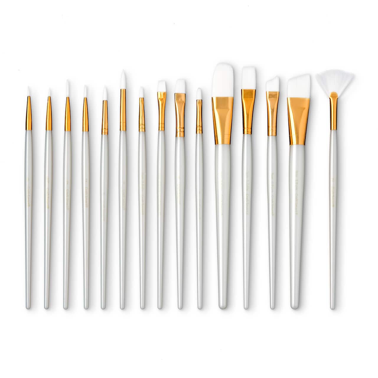 White Taklon 15 Piece Brush Pack by Craft Smart&#xAE;